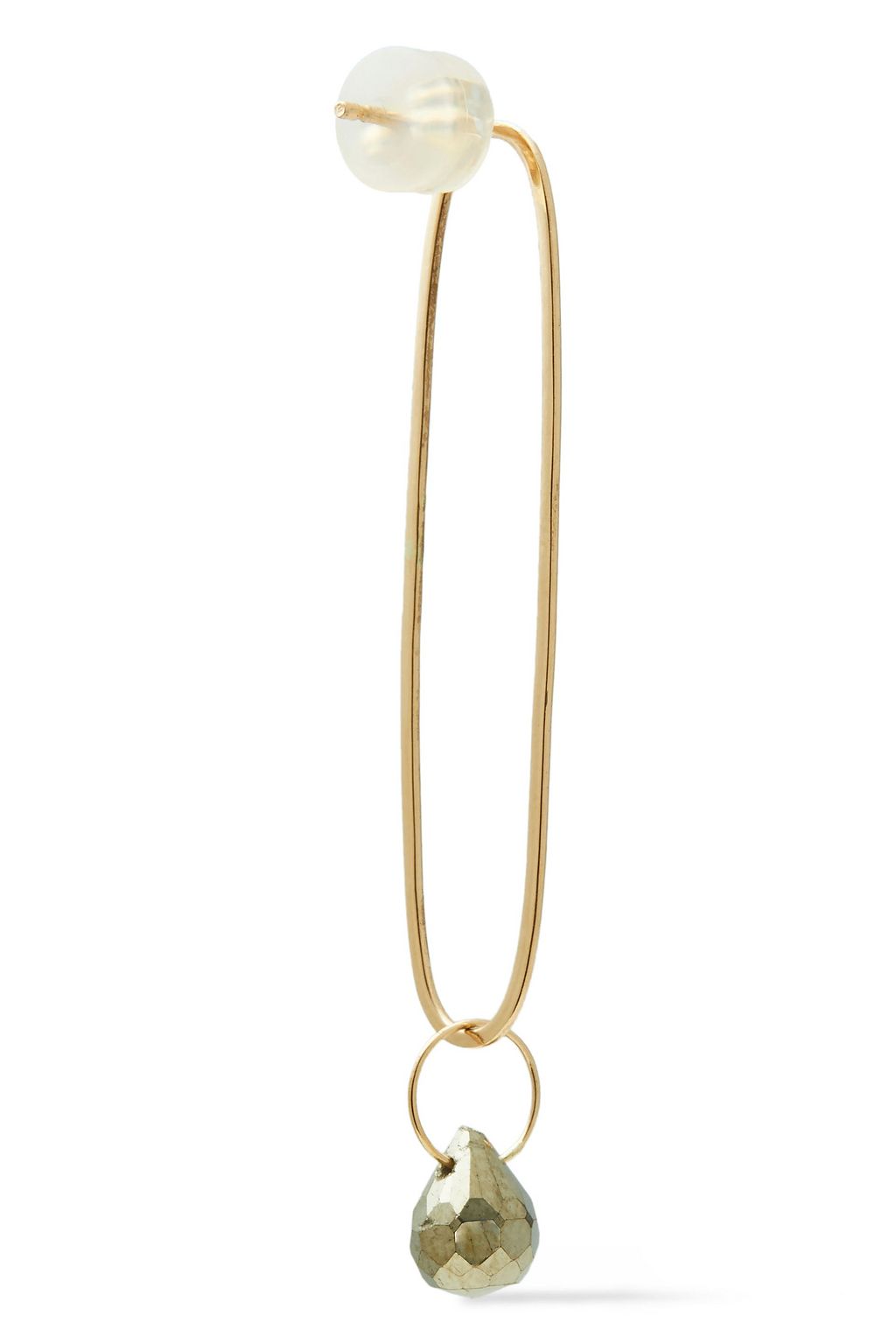 MELISSA JOY MANNING 14-karat gold pyrite earrings