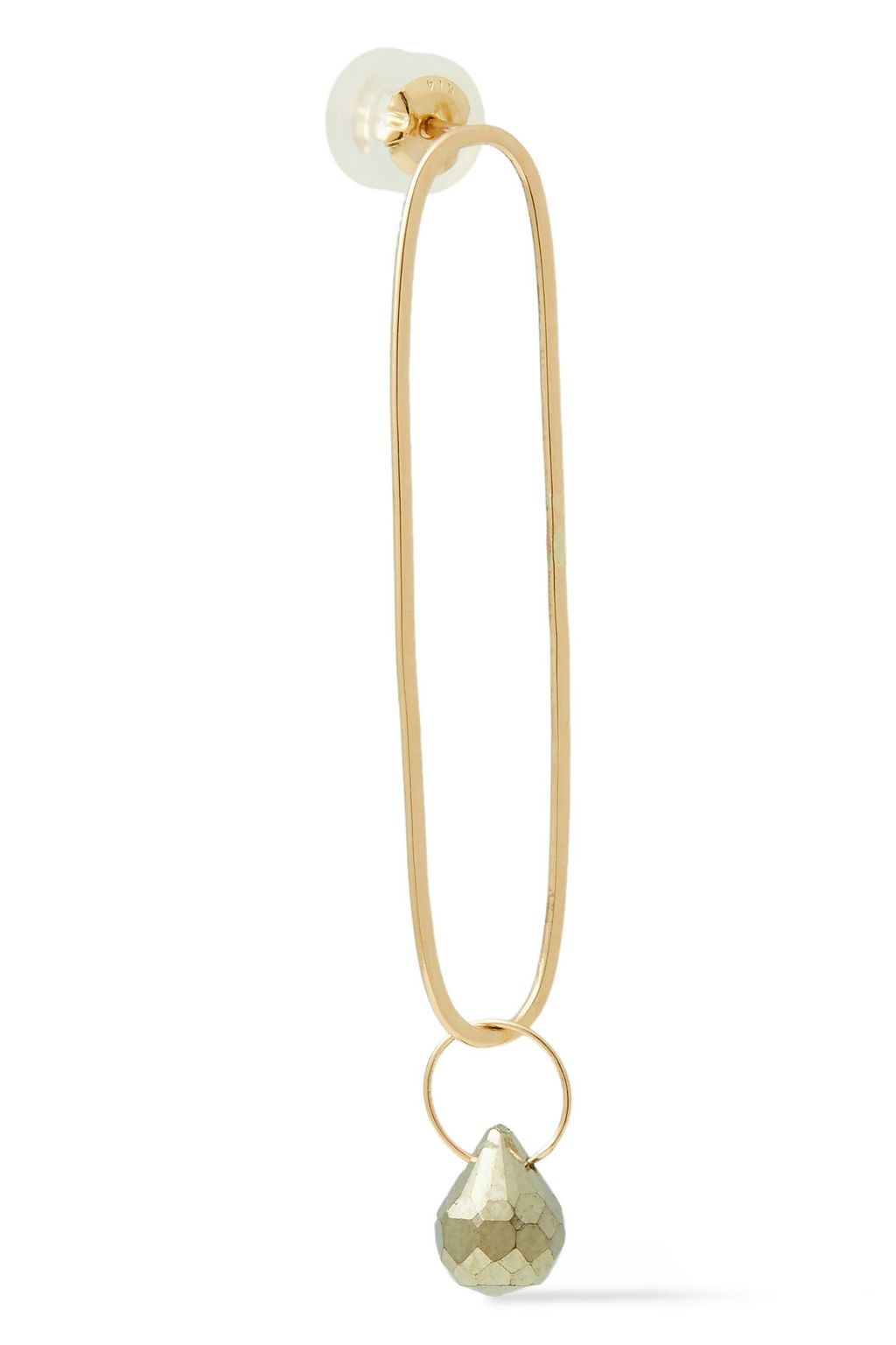 MELISSA JOY MANNING 14-karat gold pyrite earrings