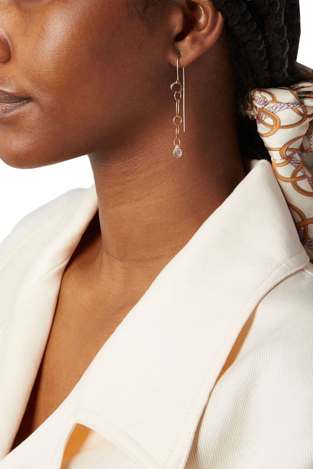 MELISSA JOY MANNING 14-karat gold topaz earrings