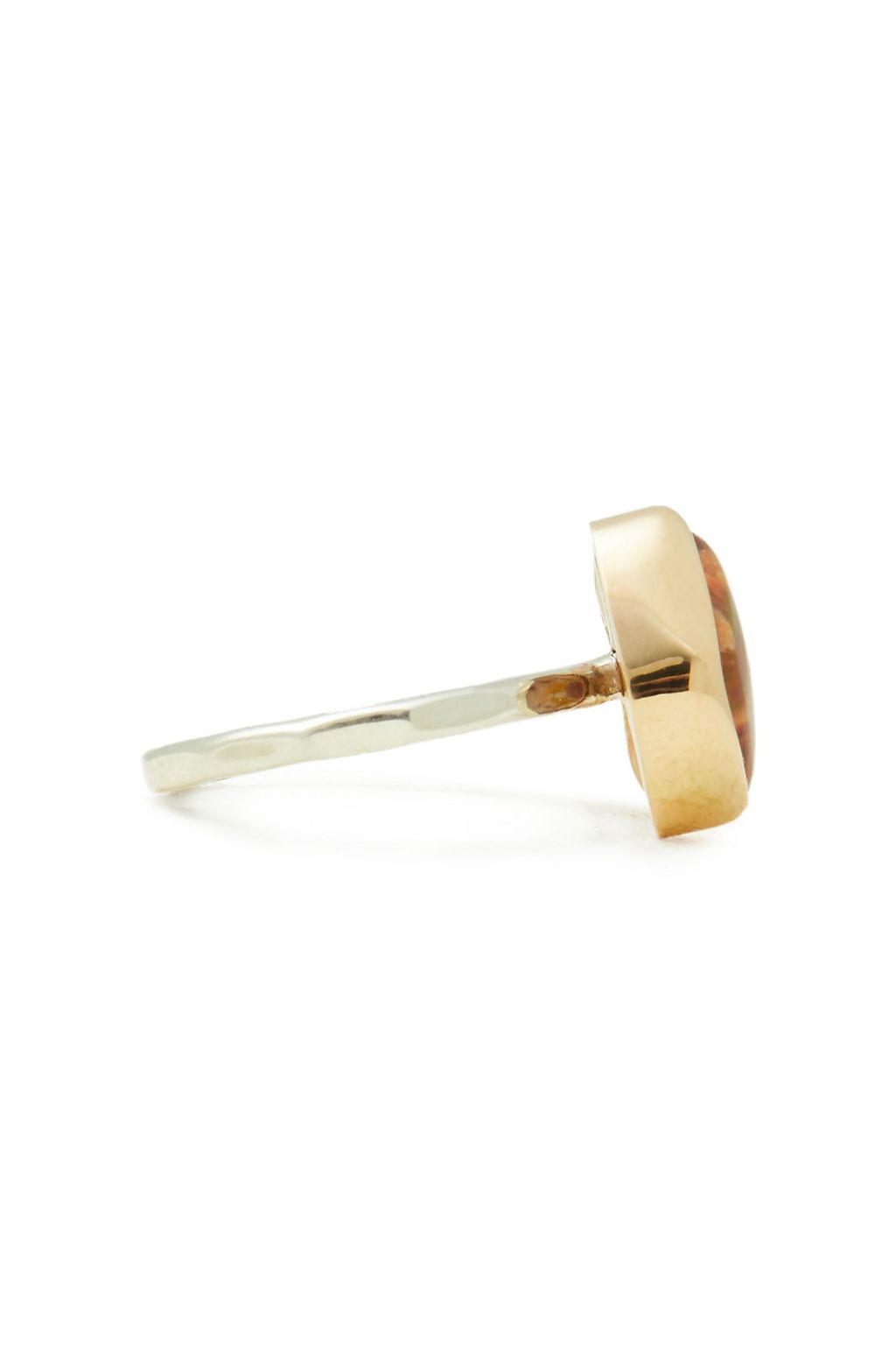 MELISSA JOY MANNING 14-karat gold, sterling silver, opal and imperial topaz ring