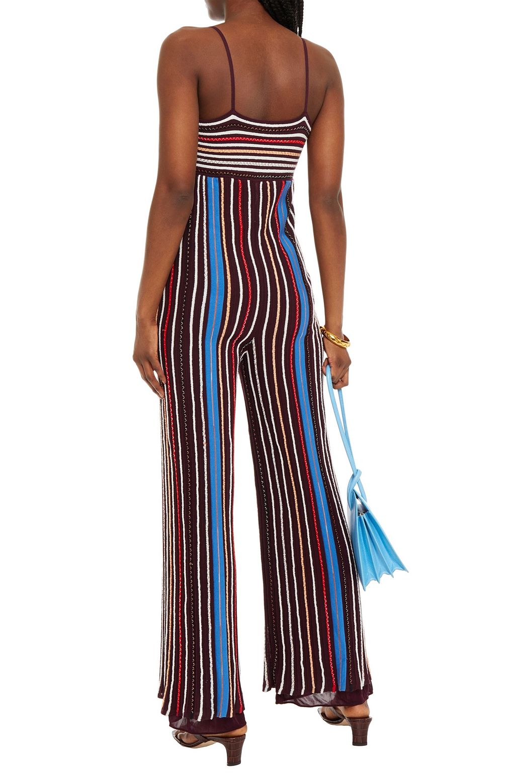 M MISSONI Striped cotton-blend jumpsuit