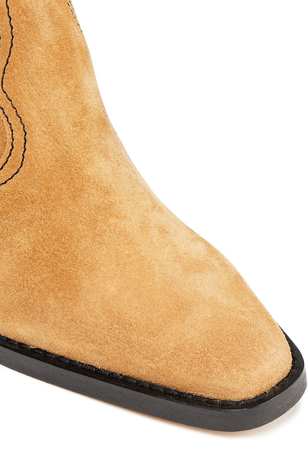 GANNI Suede knee boots
