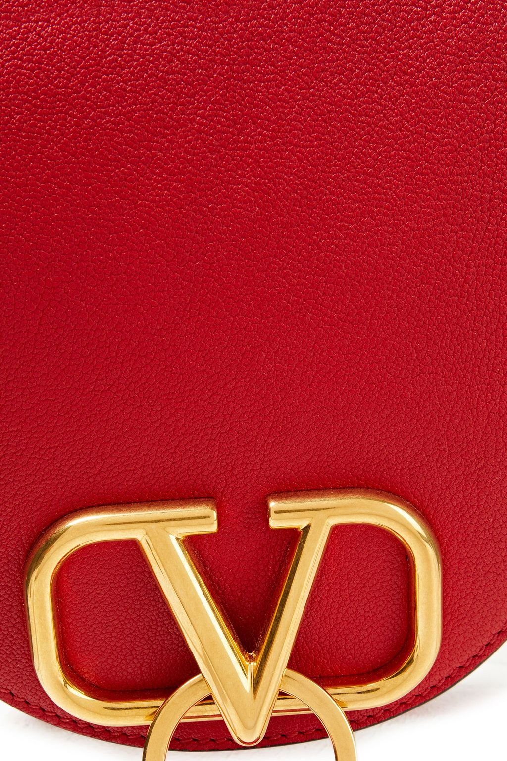 VALENTINO GARAVANI VRING pebbled-leather shoulder bag
