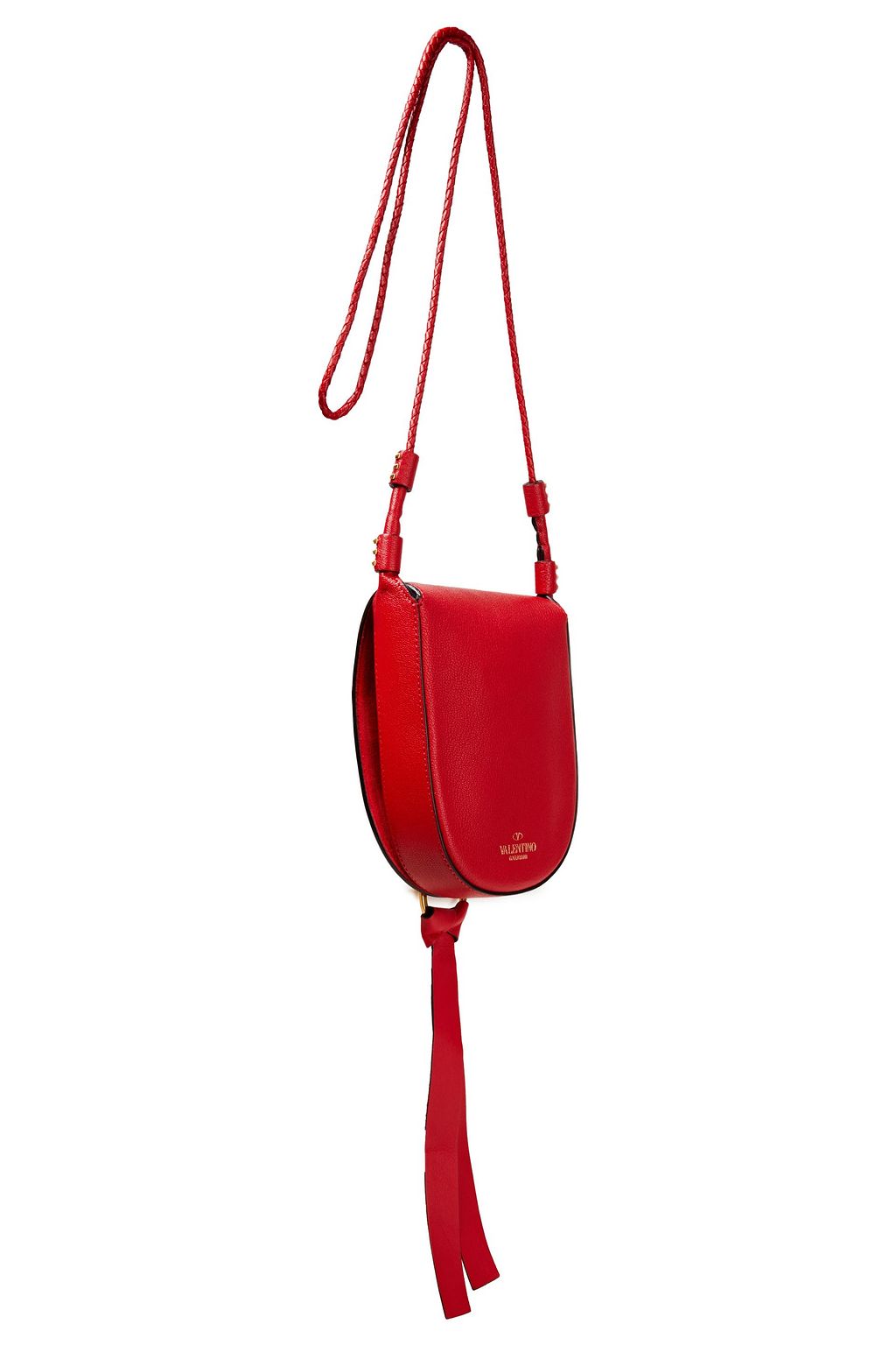 VALENTINO GARAVANI VRING pebbled-leather shoulder bag