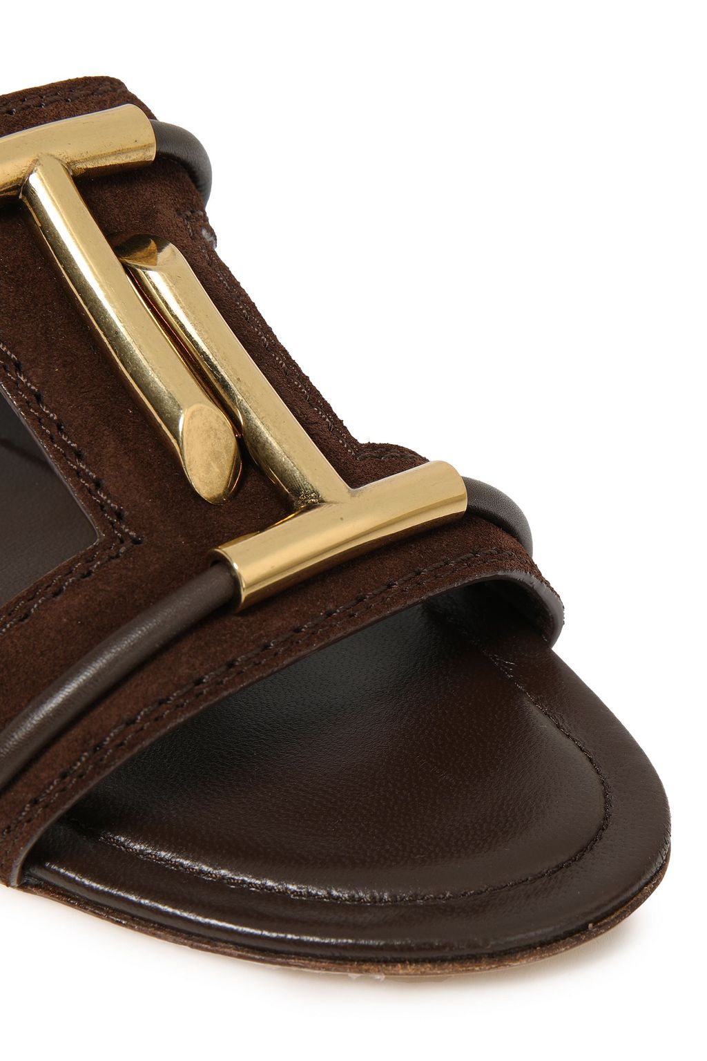 TOD'S Verzierte Sandalen aus Veloursleder