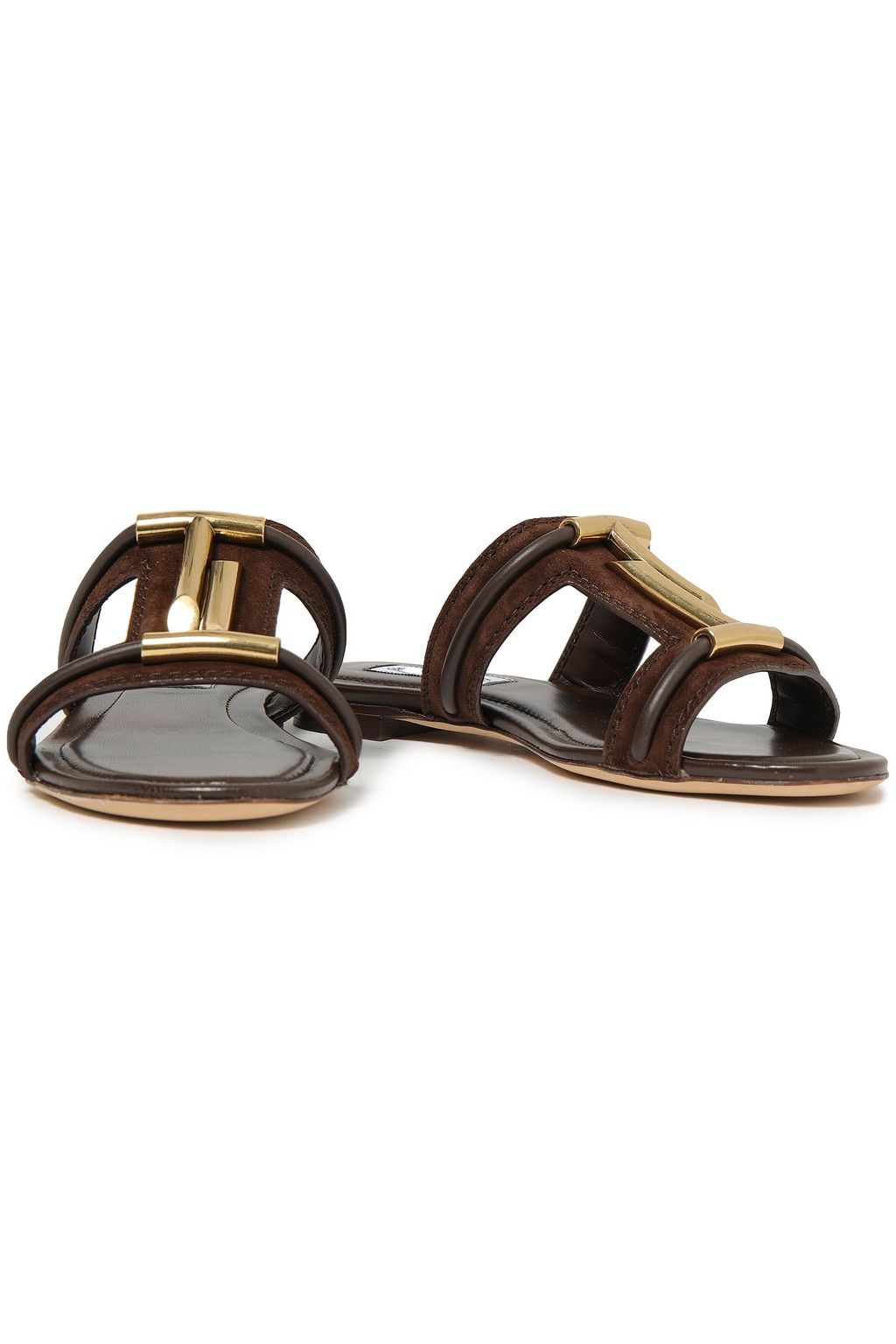 TOD'S Verzierte Sandalen aus Veloursleder