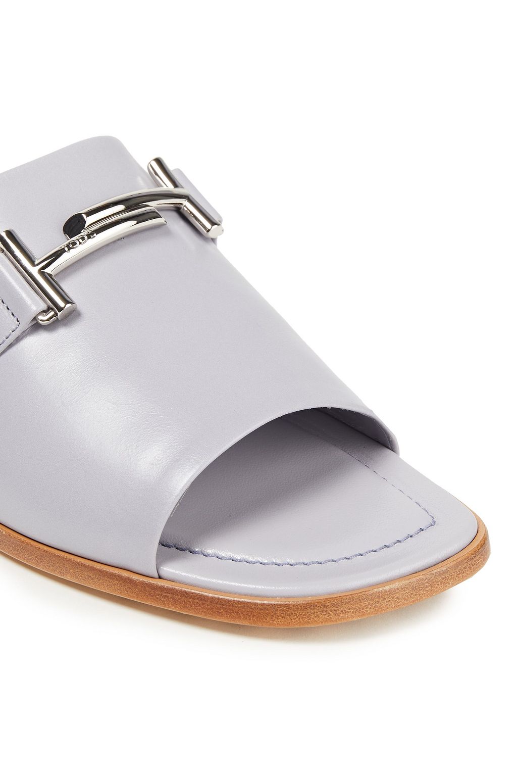 TOD'S Pantoletten aus Leder mit Logoverzierung
