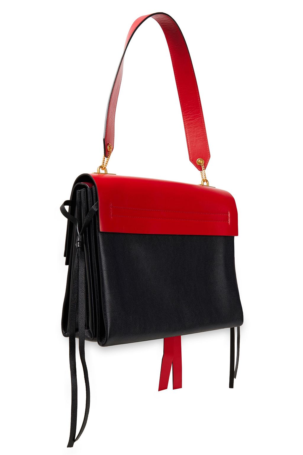 VALENTINO GARAVANI VLogo textured-leather shoulder bag