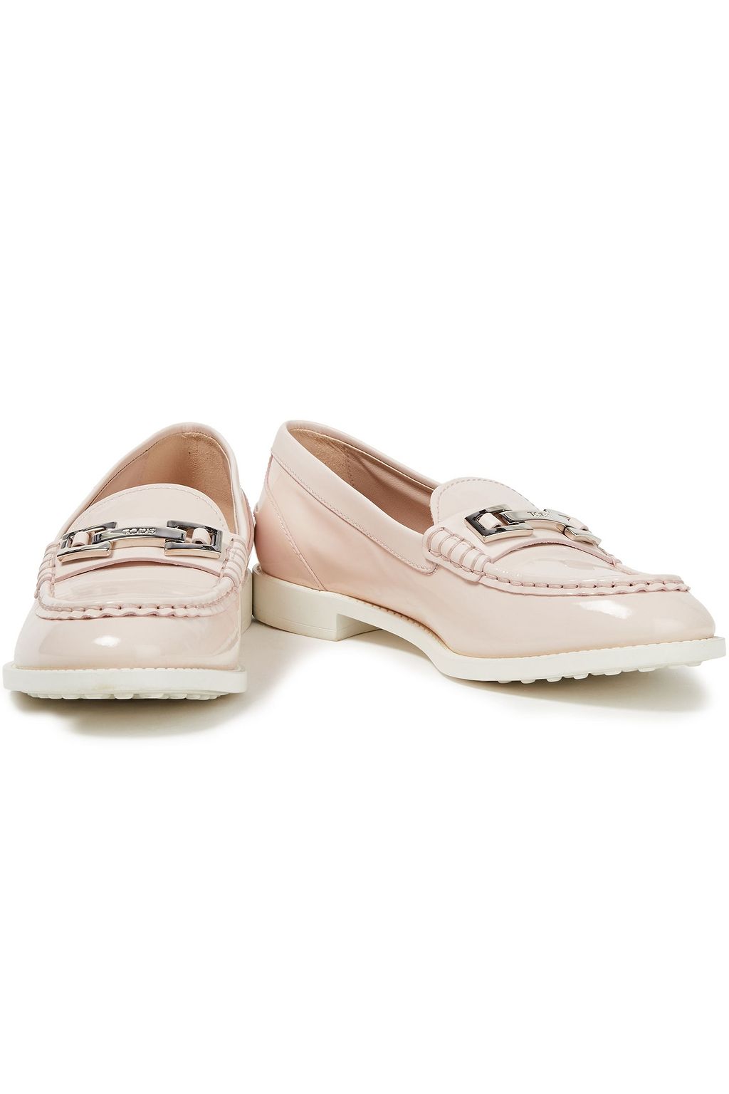 TOD'S Loafers aus Lackleder mit Verzierung