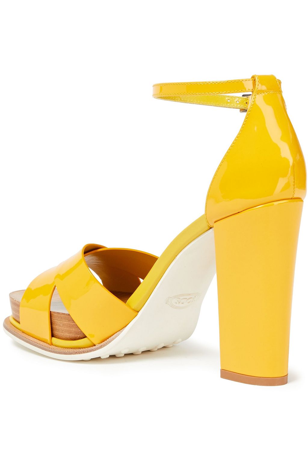 TOD'S Plateausandalen aus Lackleder