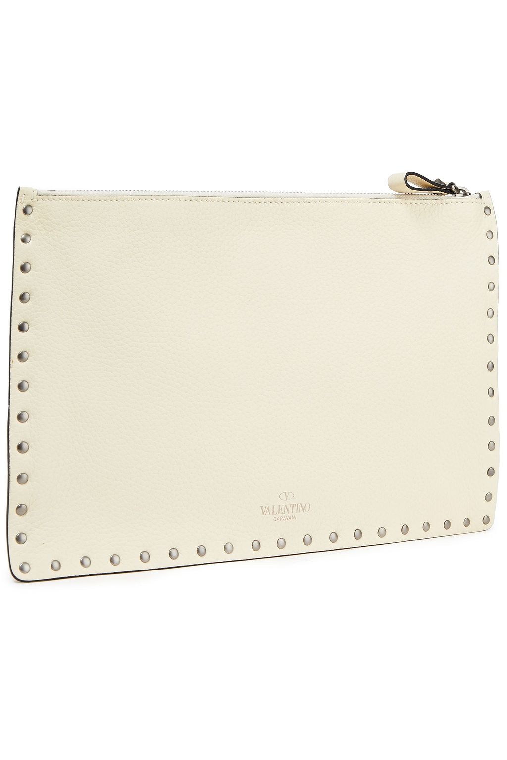 VALENTINO GARAVANI Rockstud embellished leather clutch