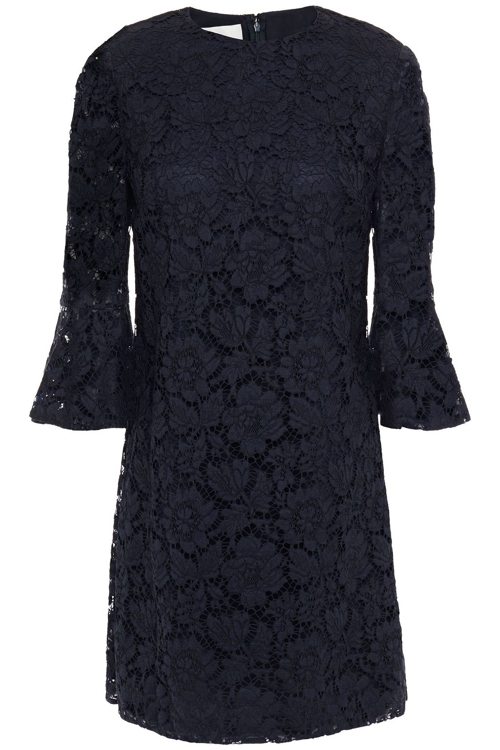 ネイビー コットン混コードレース ミニワンピース The Outnet Valentino The Outnet