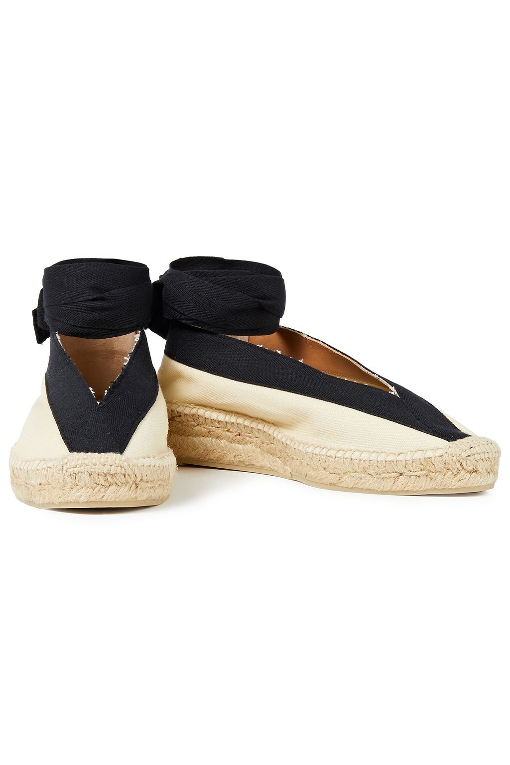 CASTAÑER Gaia two-tone canvas espadrilles