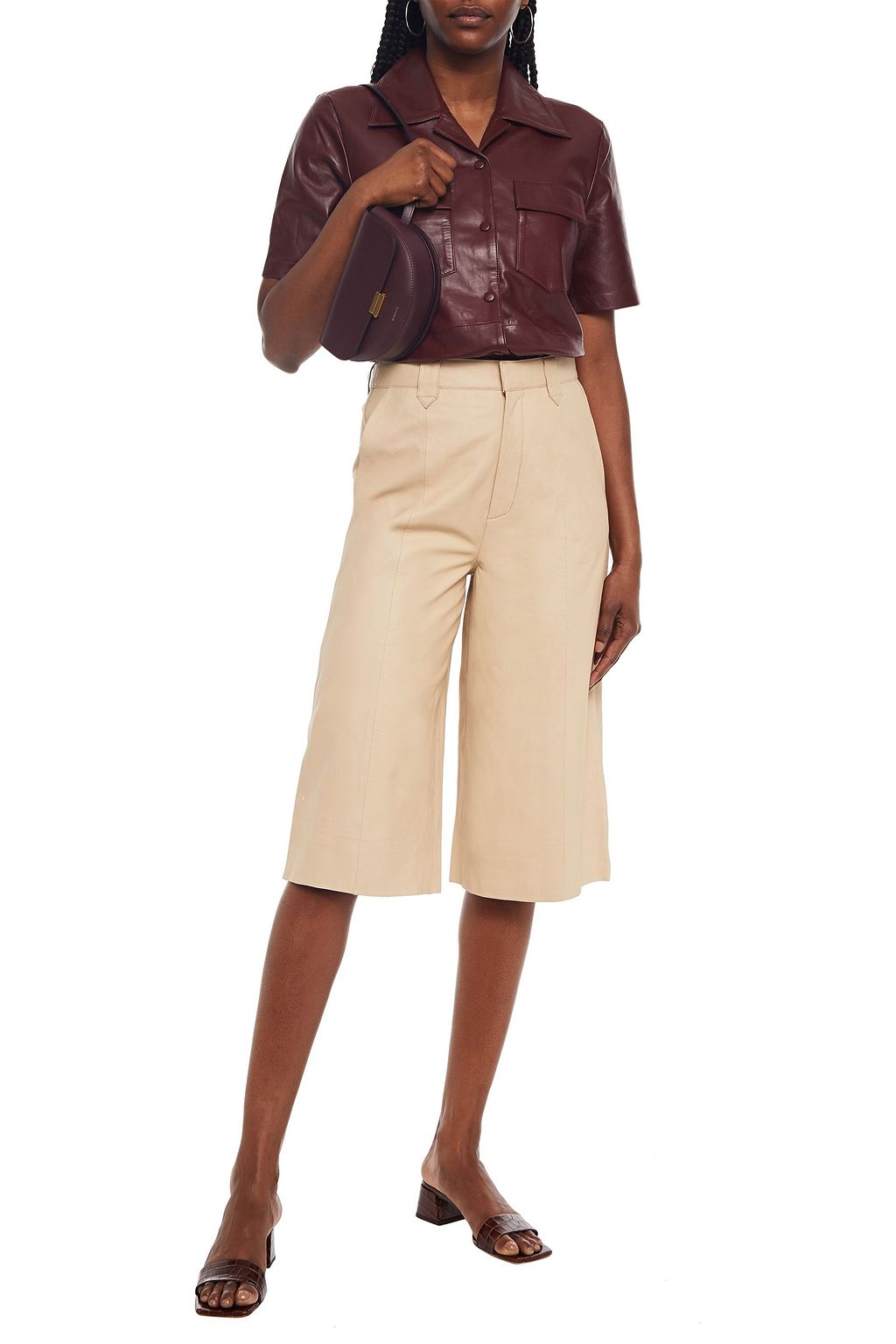 GESTUZ SuriGZ leather shorts