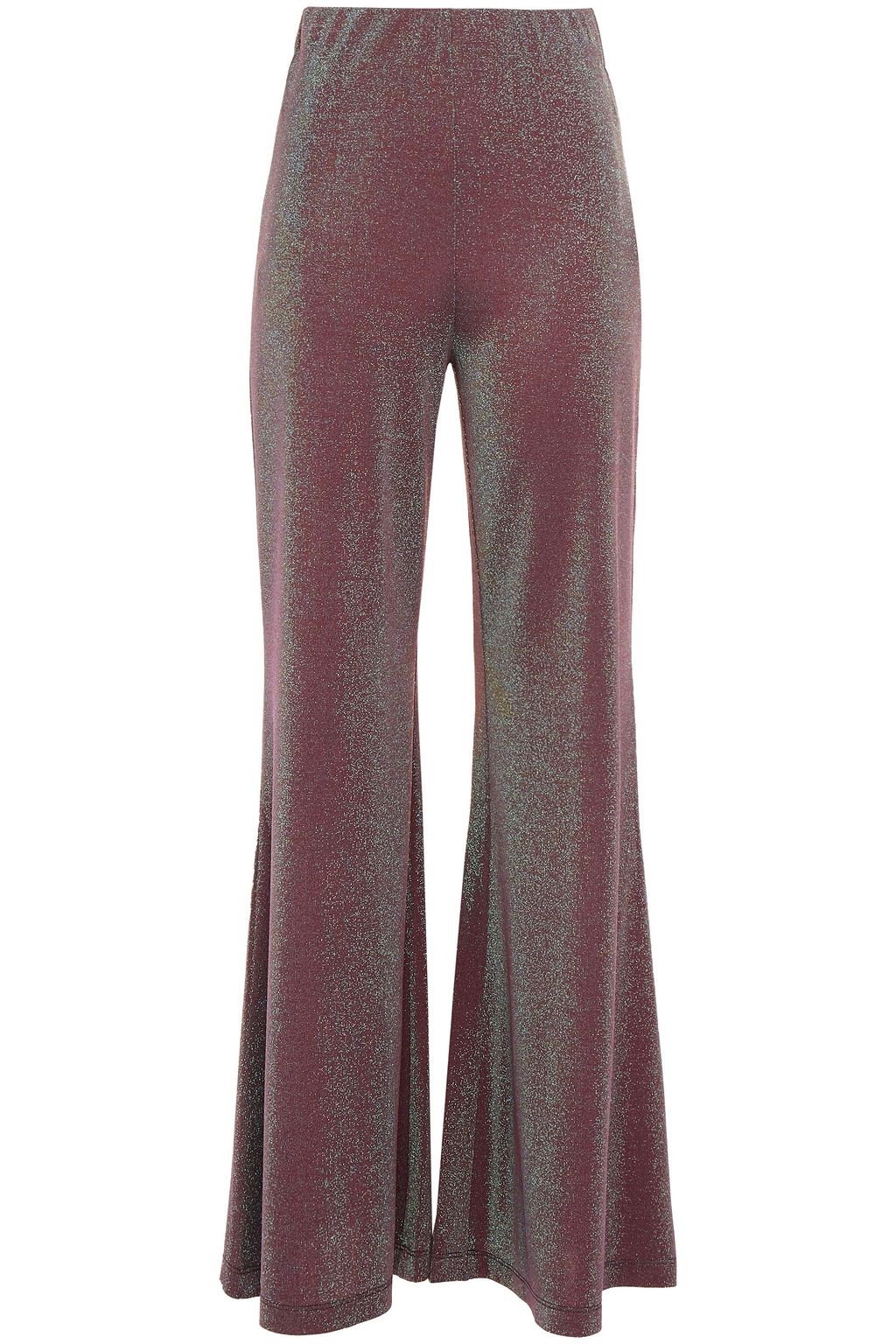 metallic stretch pants