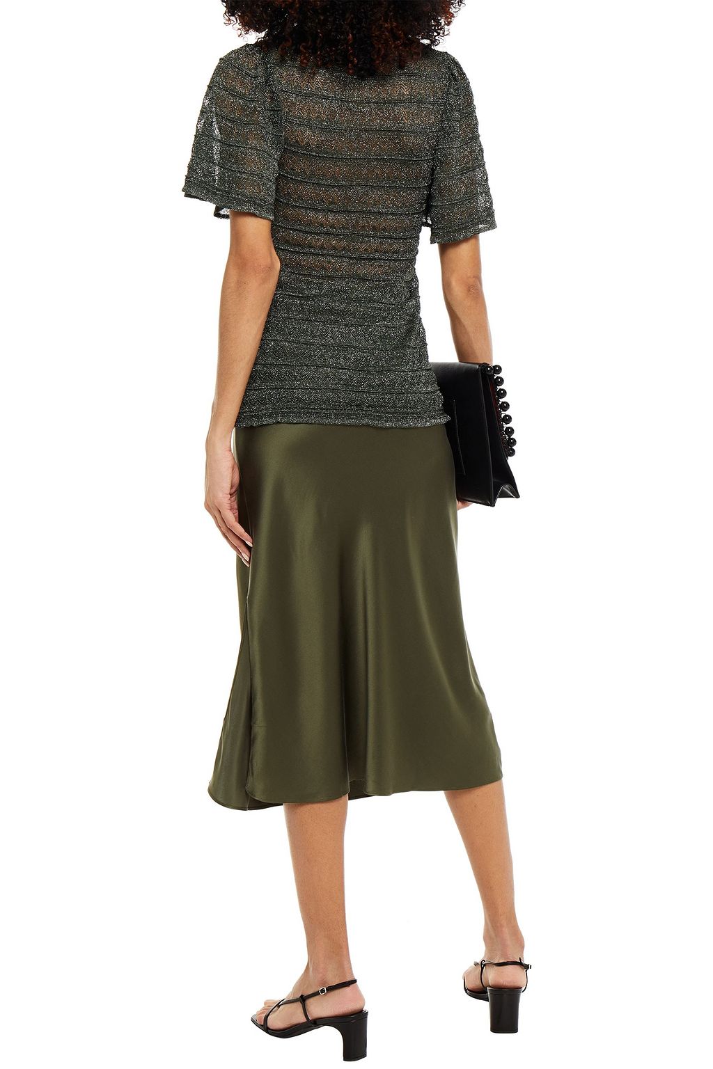 M MISSONI Metallic crochet-knit top