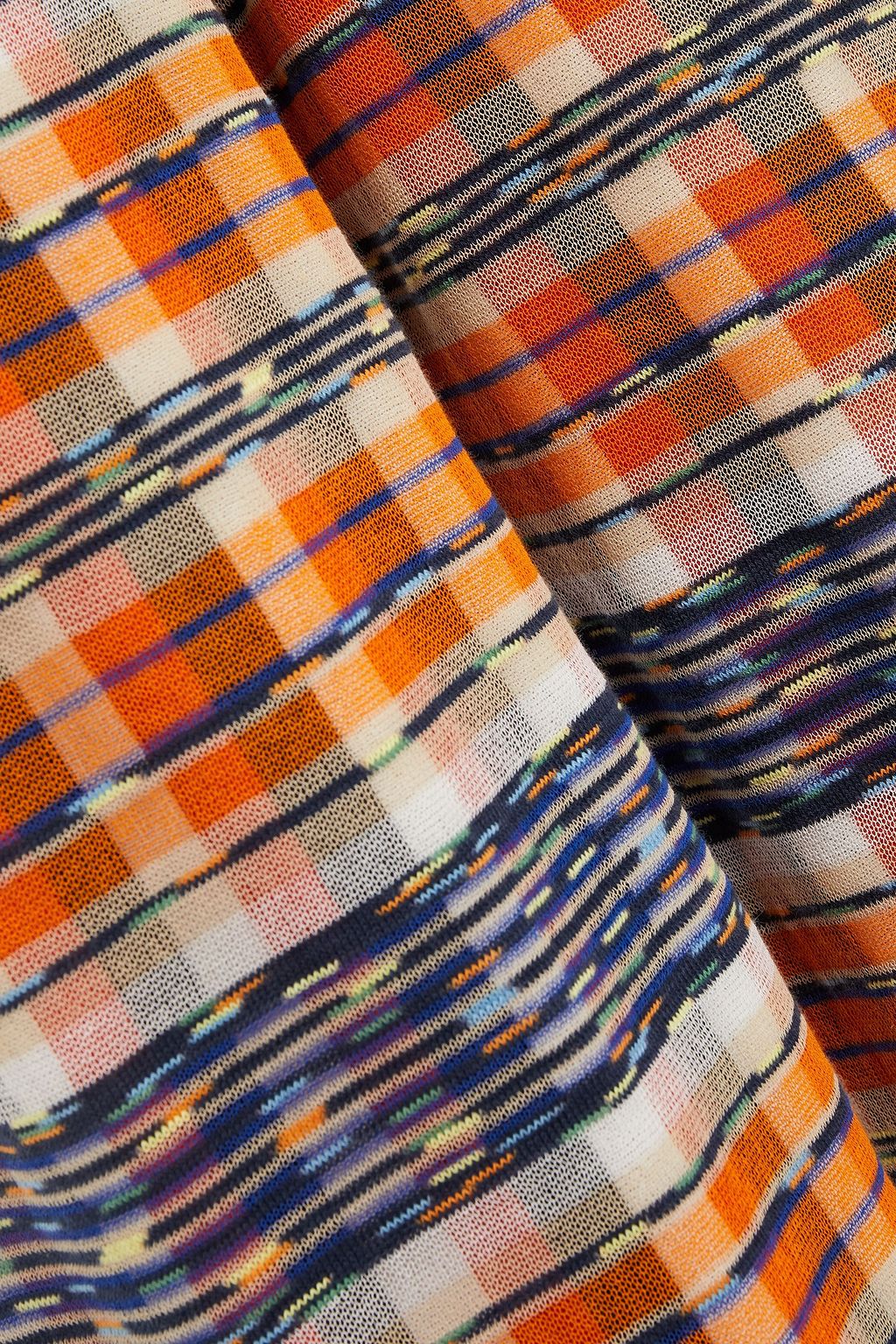 M MISSONI Striped cotton-blend wide-leg pants