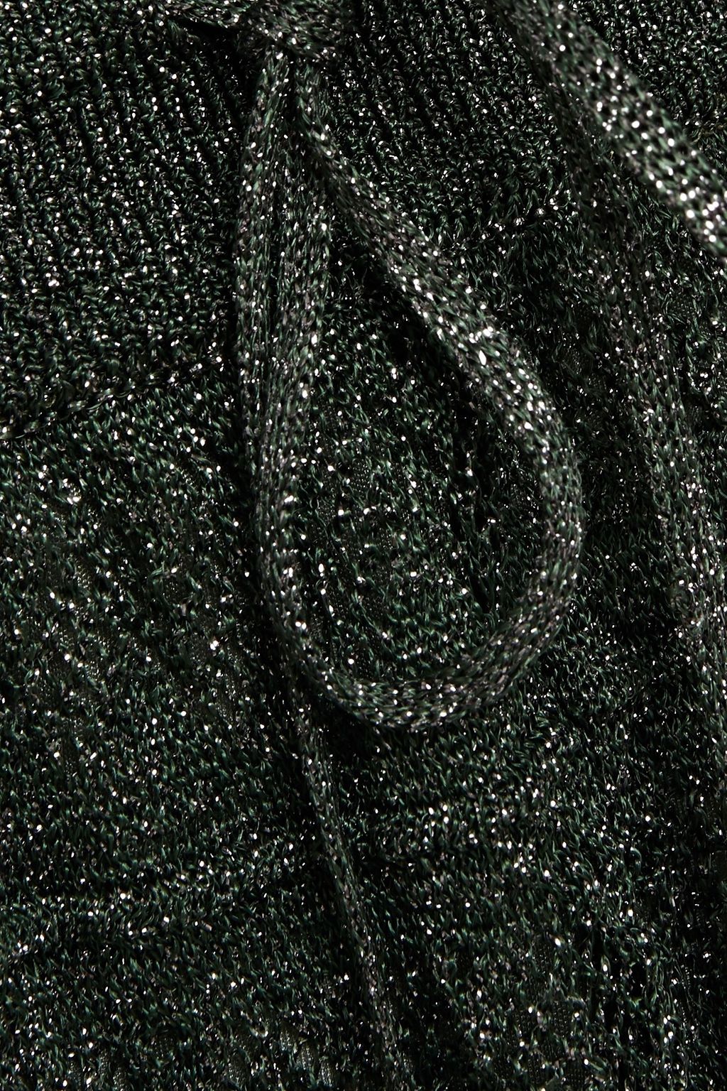 M MISSONI Metallic crochet-knit straight-leg pants