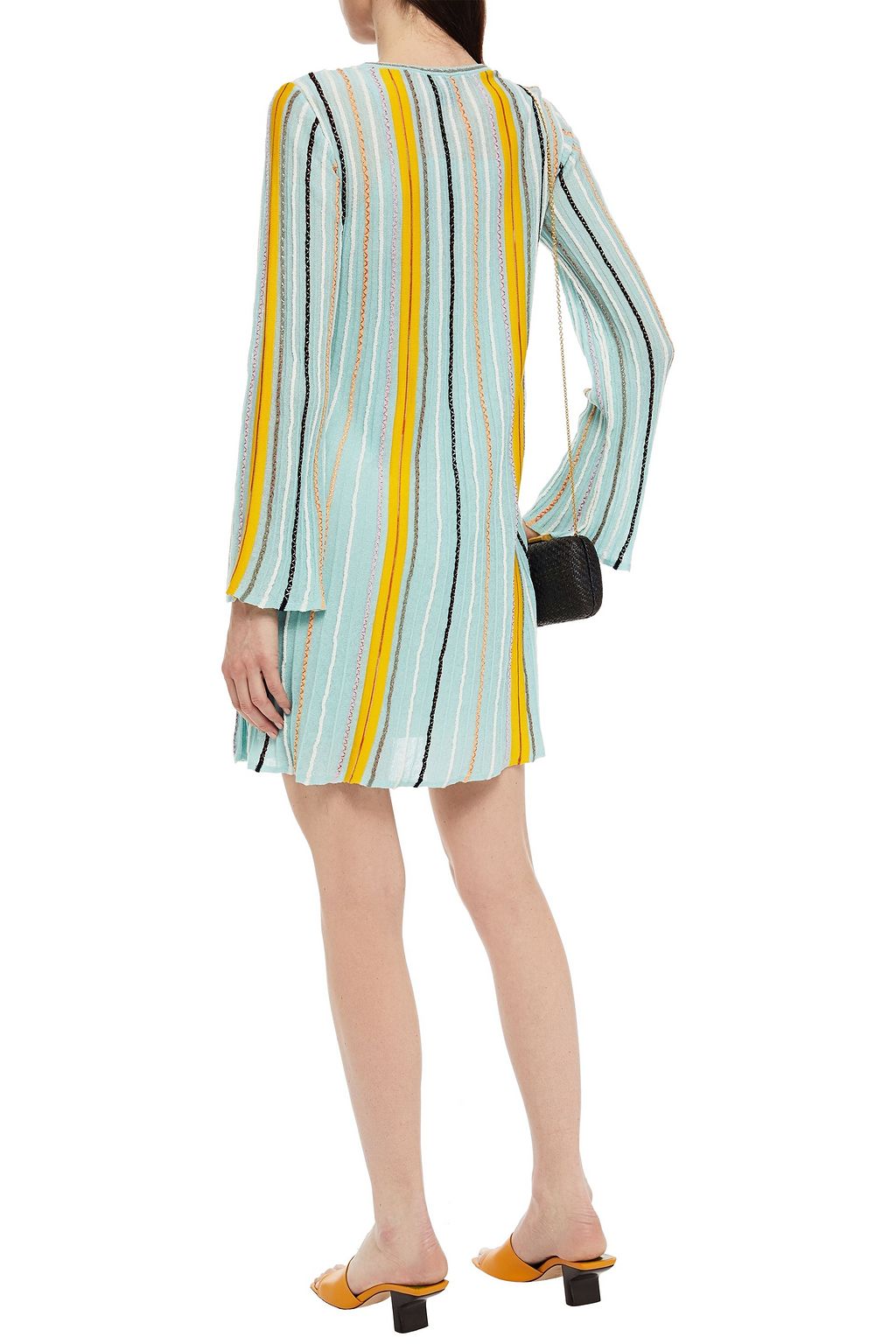 M MISSONI Striped cotton-blend mini dress