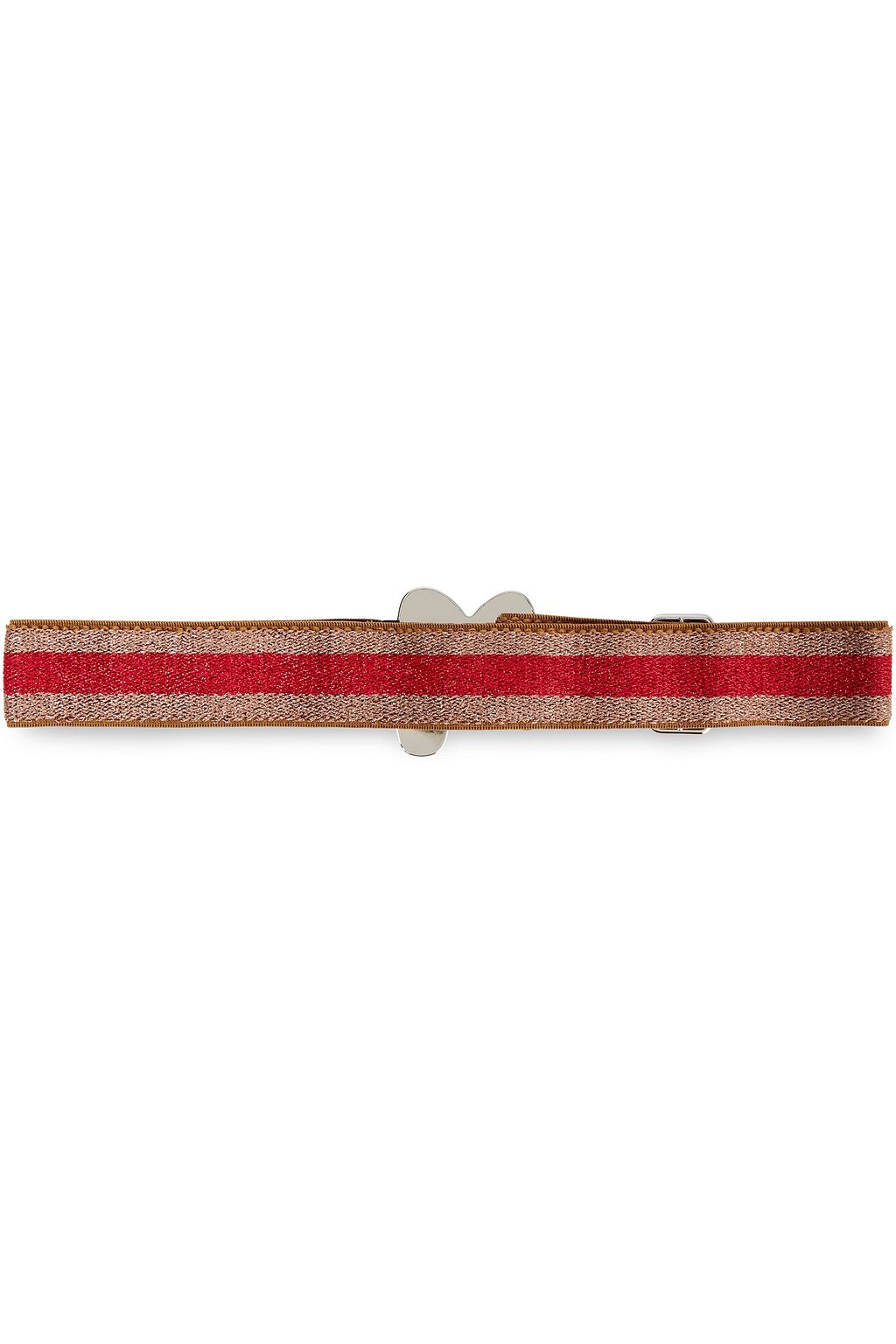M MISSONI Embellished striped metallic woven belt