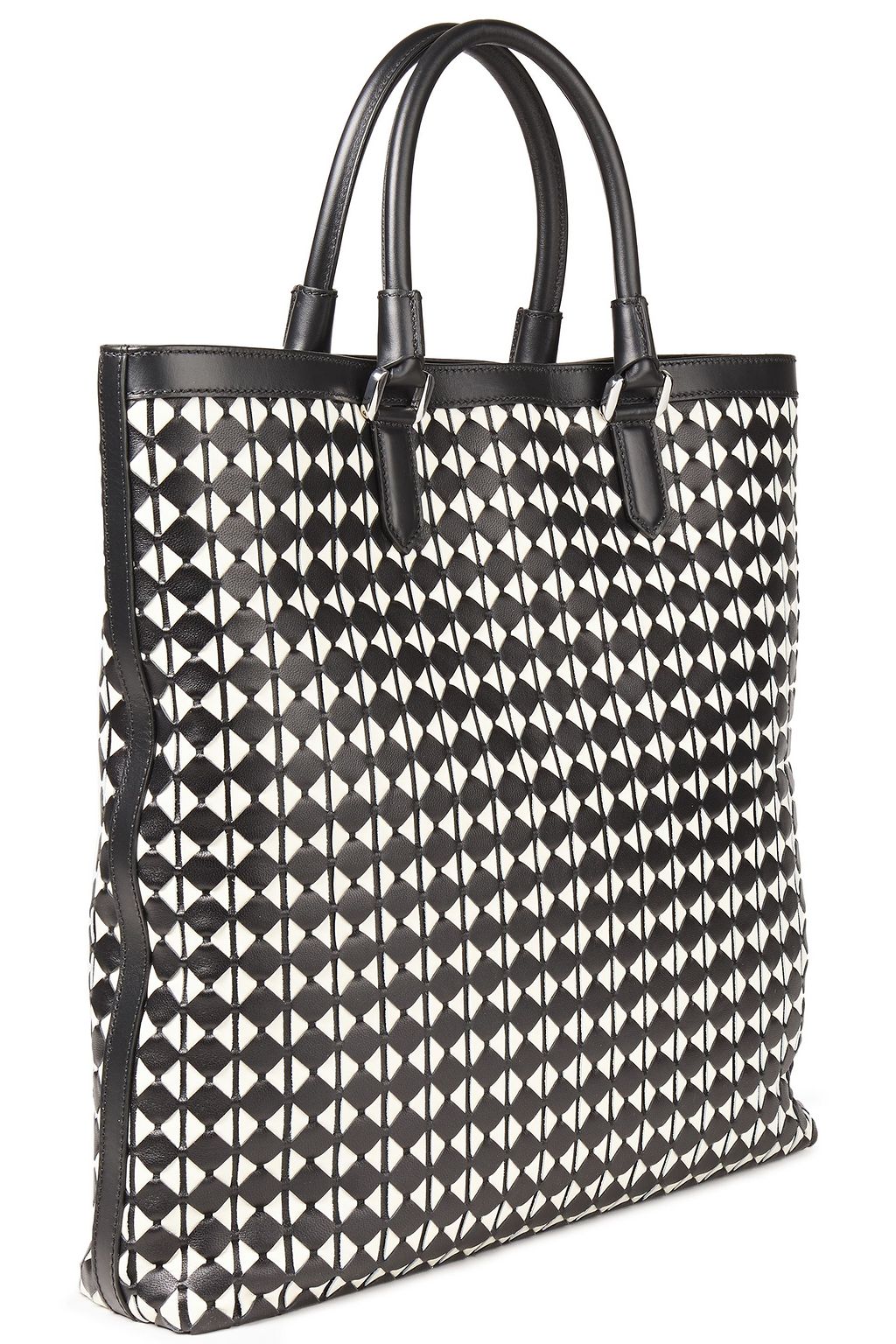 SERAPIAN Mosaico leather tote