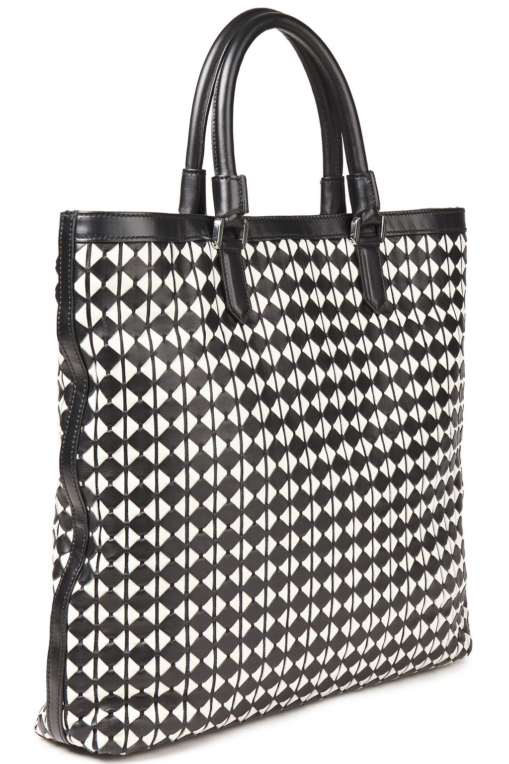 SERAPIAN Mosaico leather tote