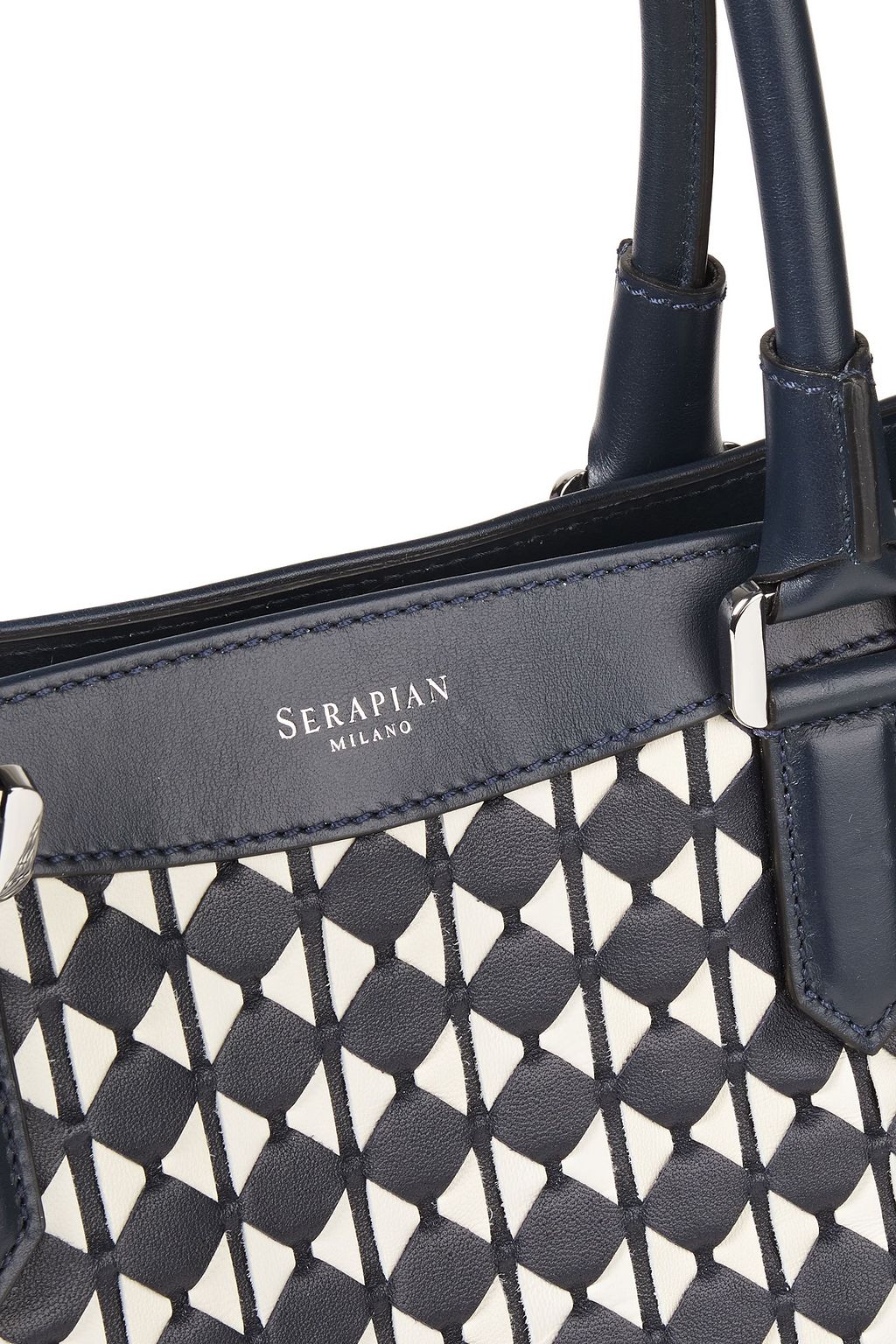 SERAPIAN Mosaico leather tote