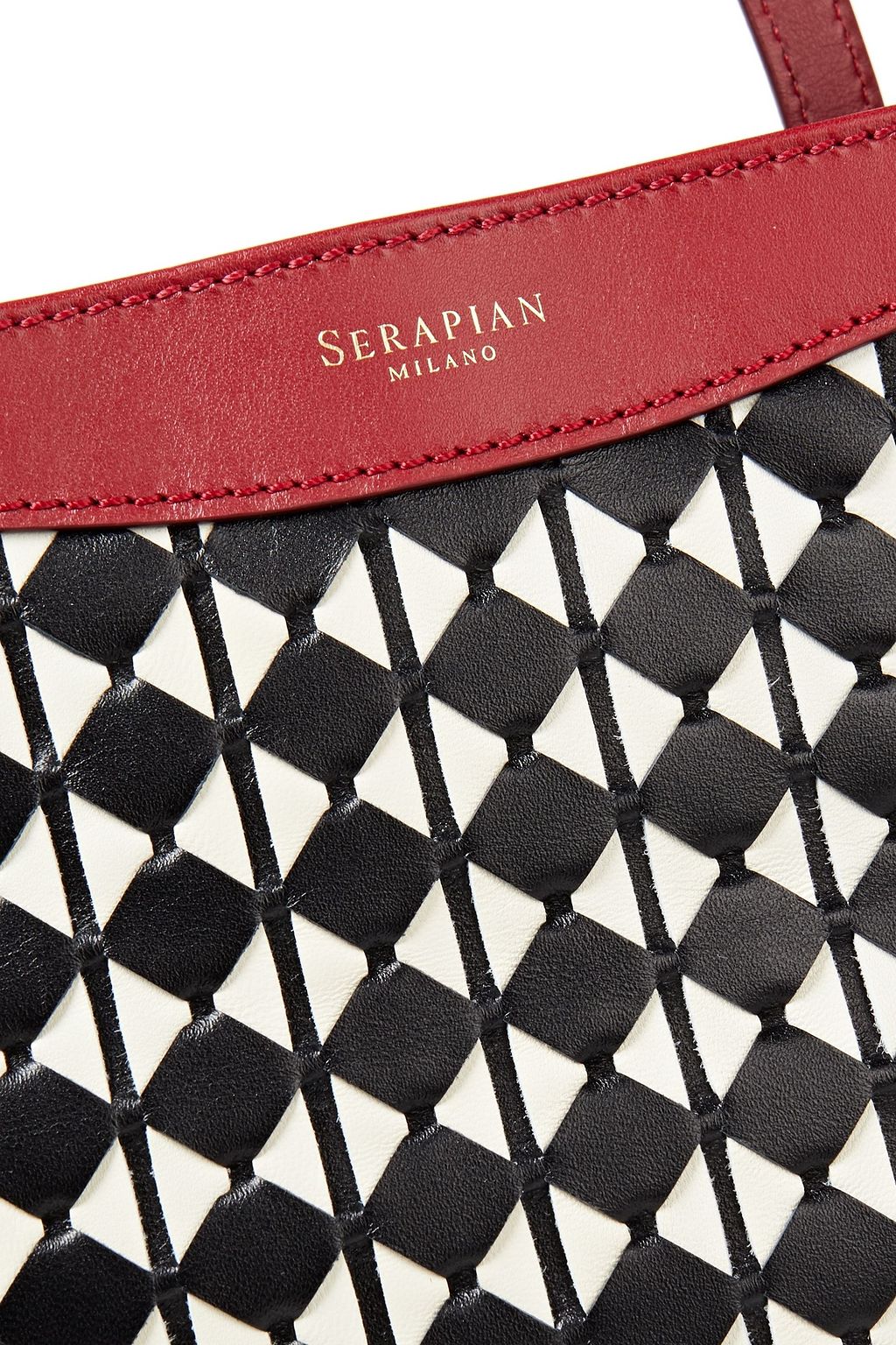 SERAPIAN Mosaico leather tote