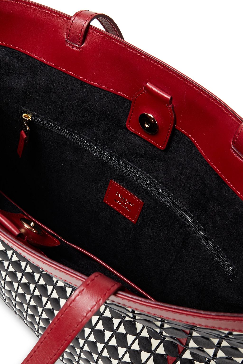 SERAPIAN Mosaico leather tote