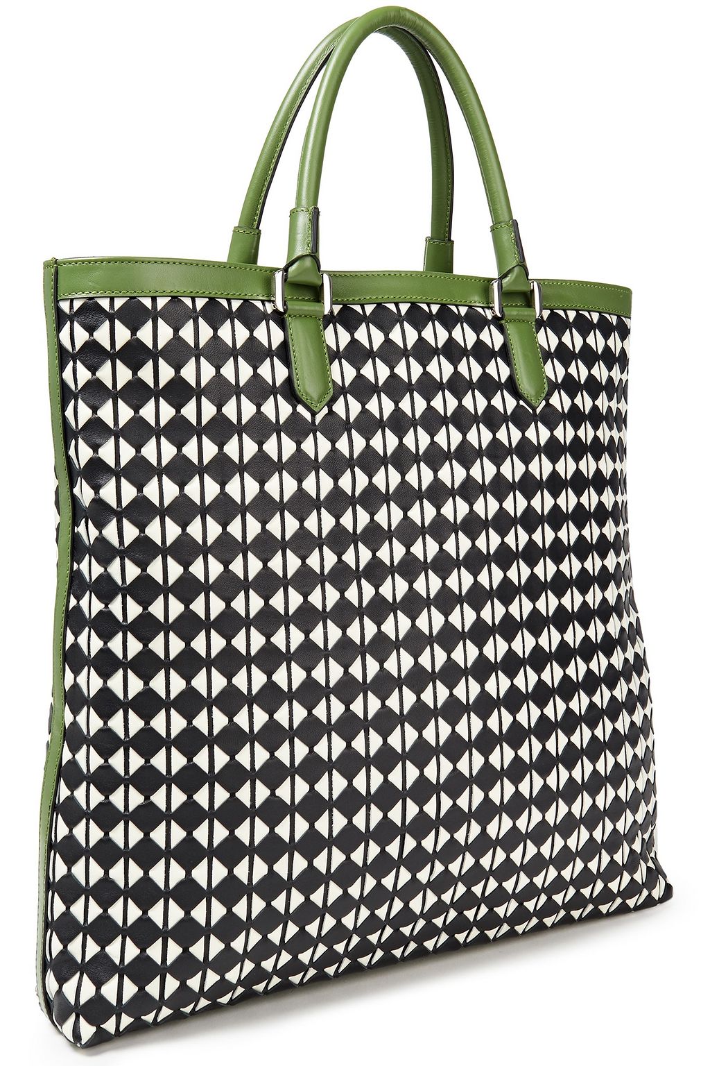 SERAPIAN Mosaico leather tote