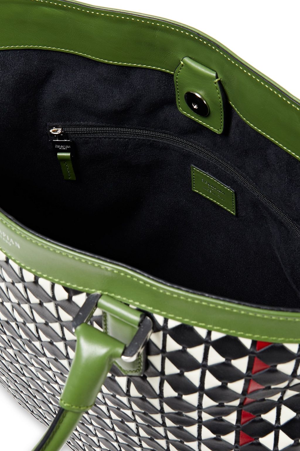 SERAPIAN Mosaico leather tote