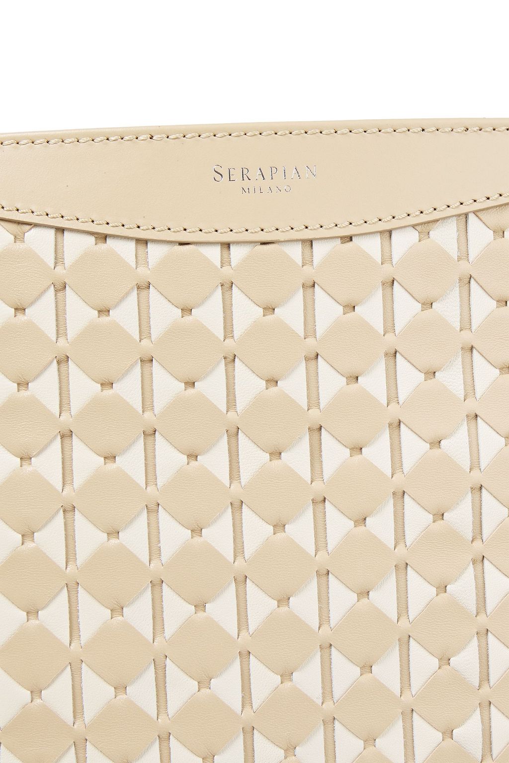 SERAPIAN Mosaico leather tote