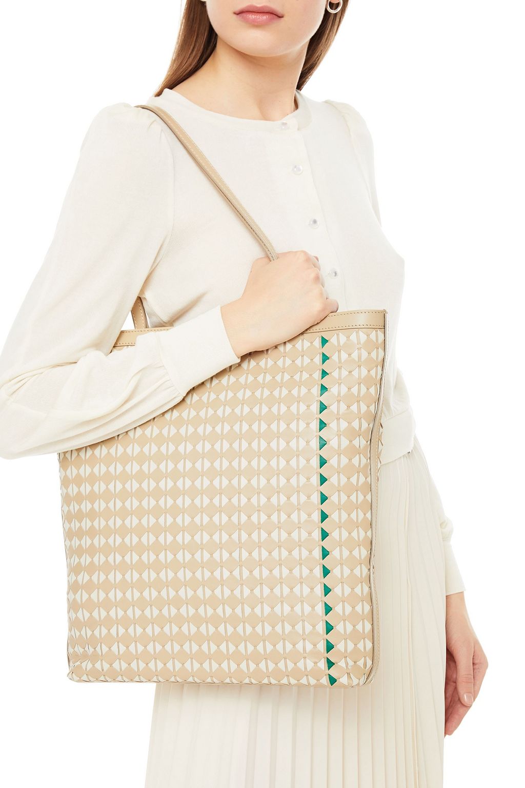 SERAPIAN Mosaico leather tote