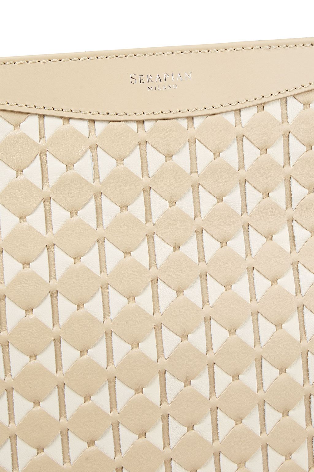 SERAPIAN Mosaico leather tote