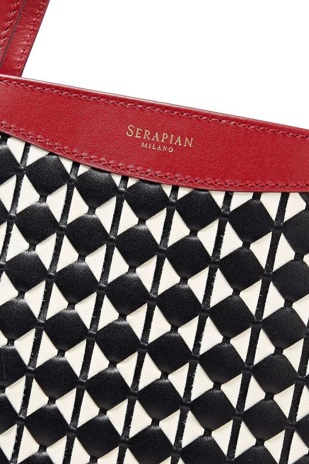 SERAPIAN Mosaico leather tote