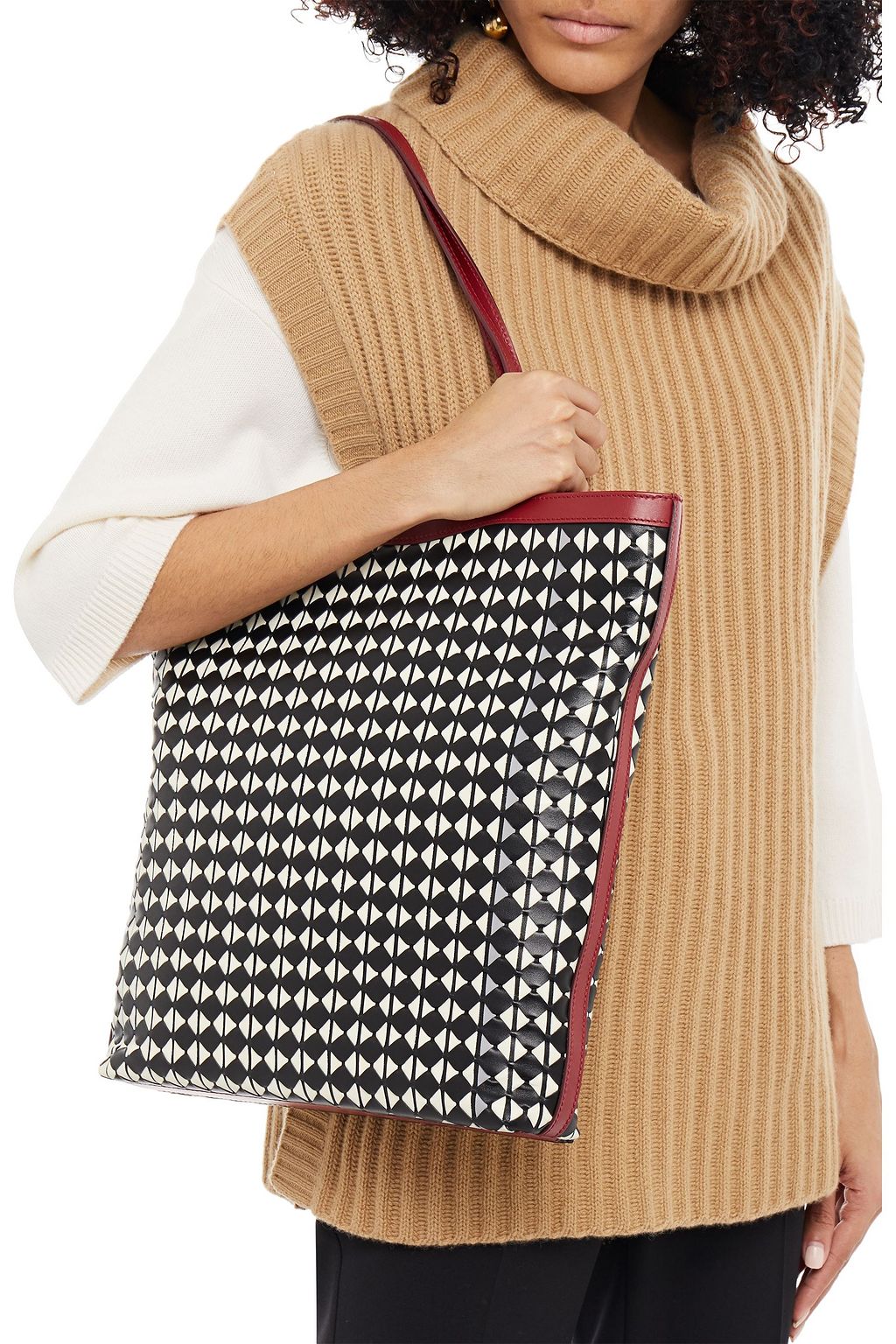 SERAPIAN Mosaico leather tote