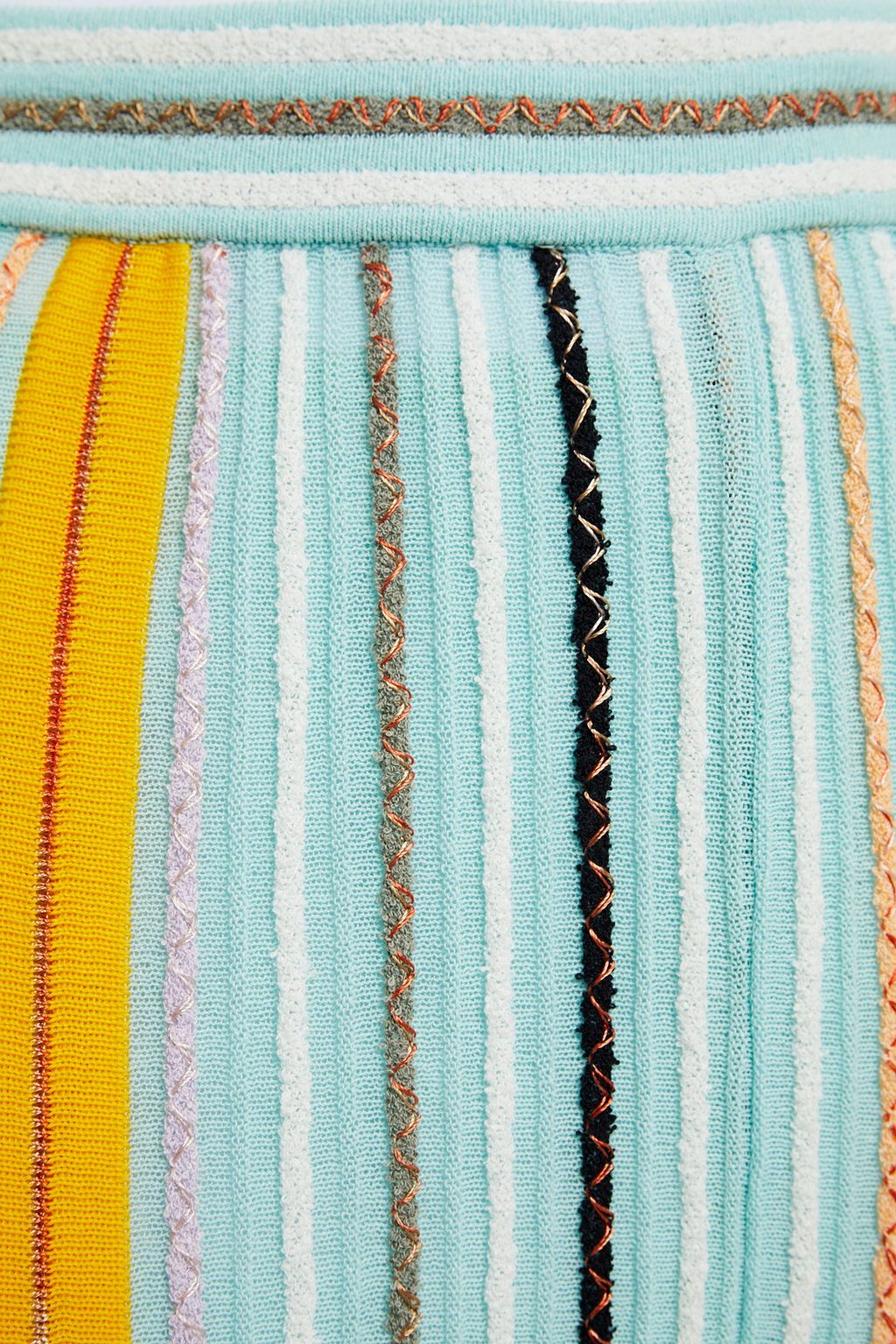M MISSONI Striped cotton-blend wide-leg pants