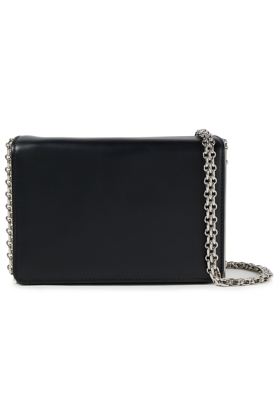Serapian Woman Embellished Leather Shoulder Bag Black Size --