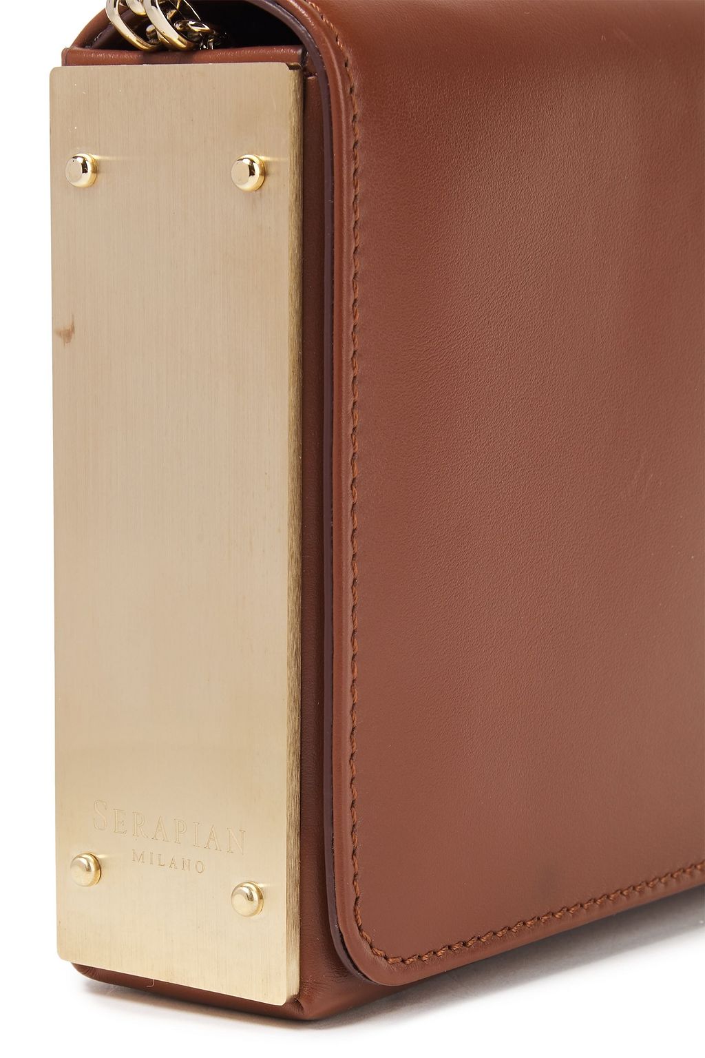 SERAPIAN Embellished leather shoulder bag