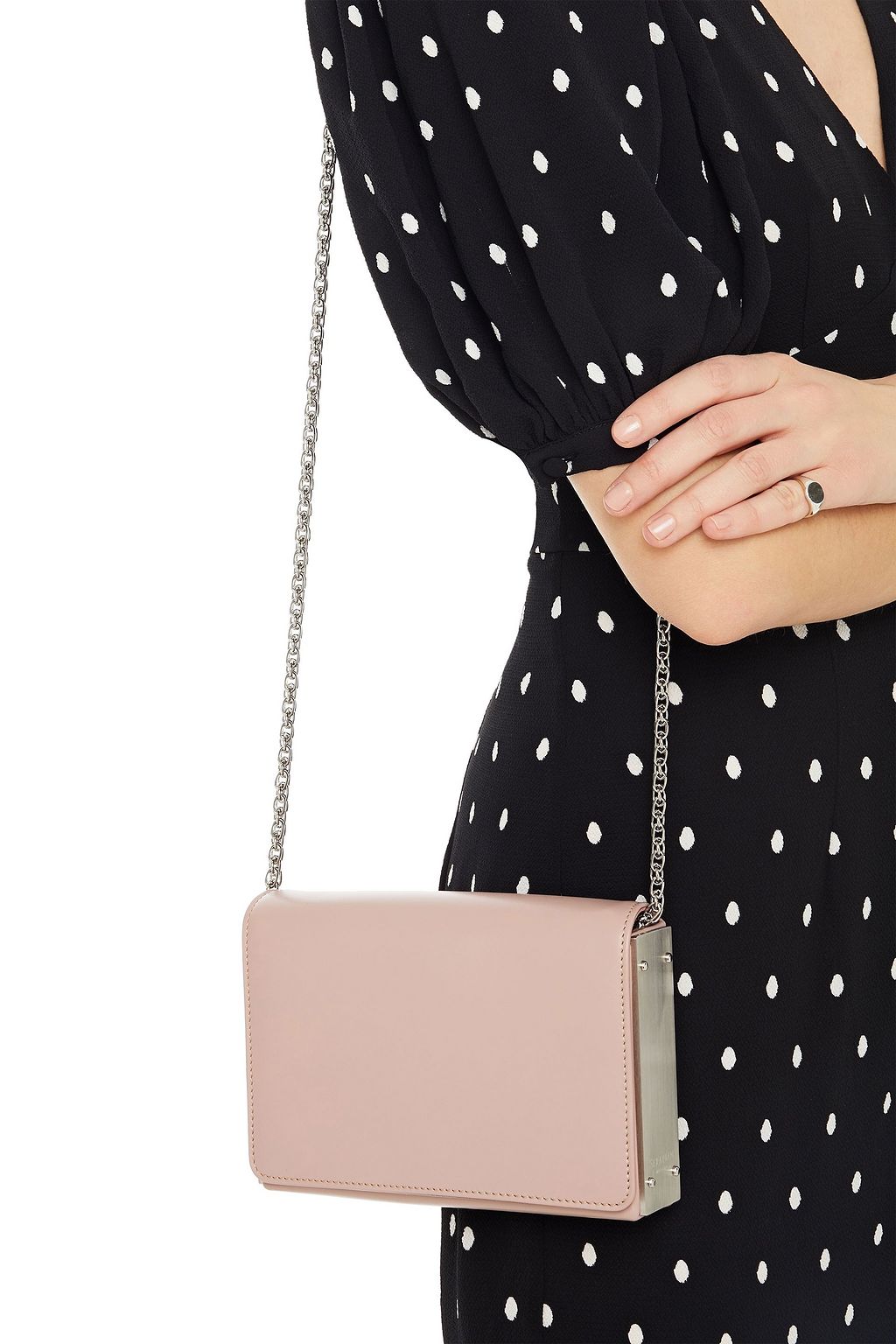 SERAPIAN Embellished leather shoulder bag