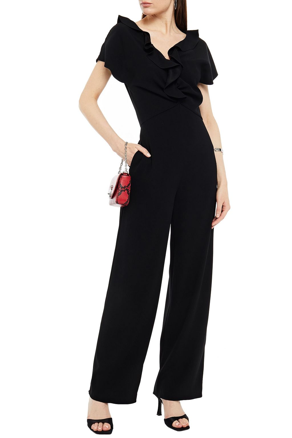 KENZO Ruffled cady wide-leg jumpsuit