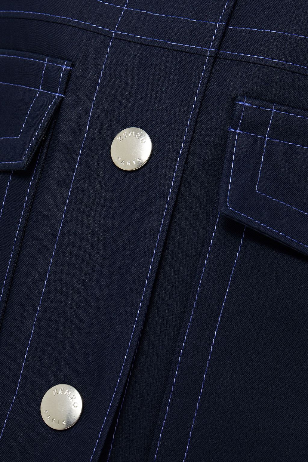 KENZO Cotton and linen-blend twill jacket