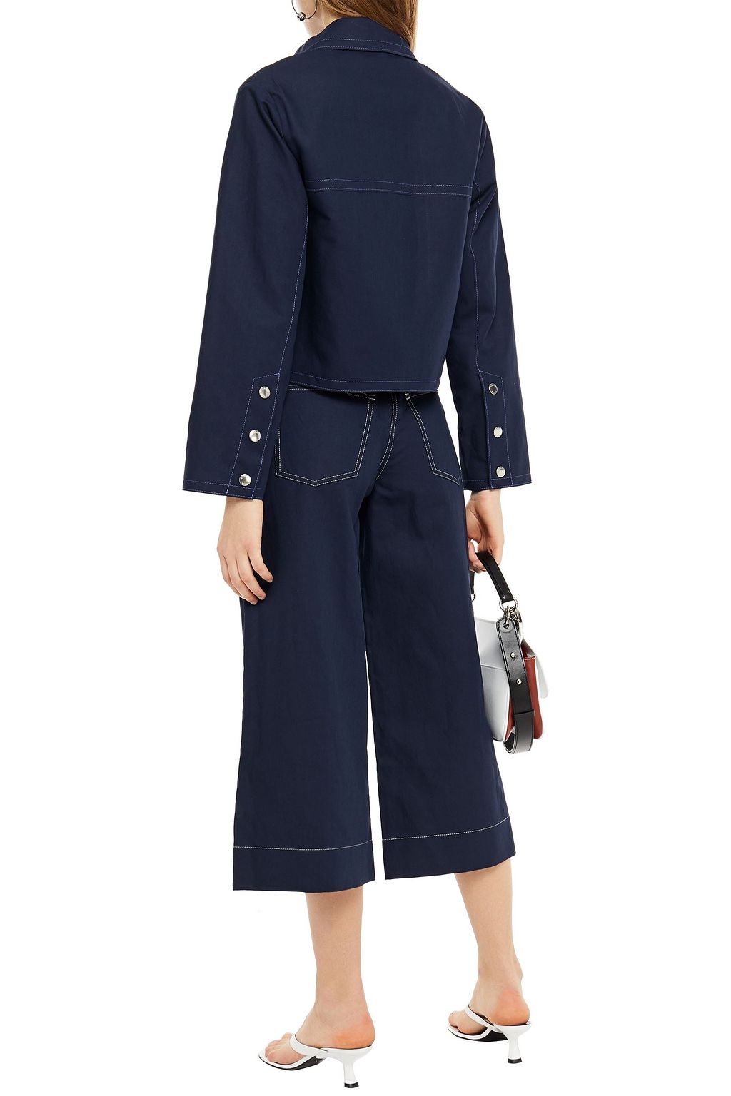 KENZO Cotton and linen-blend twill jacket