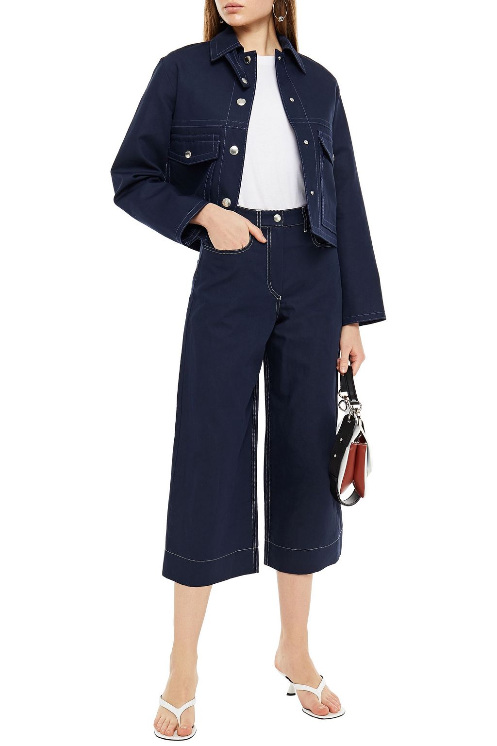 KENZO Cotton and linen-blend twill jacket