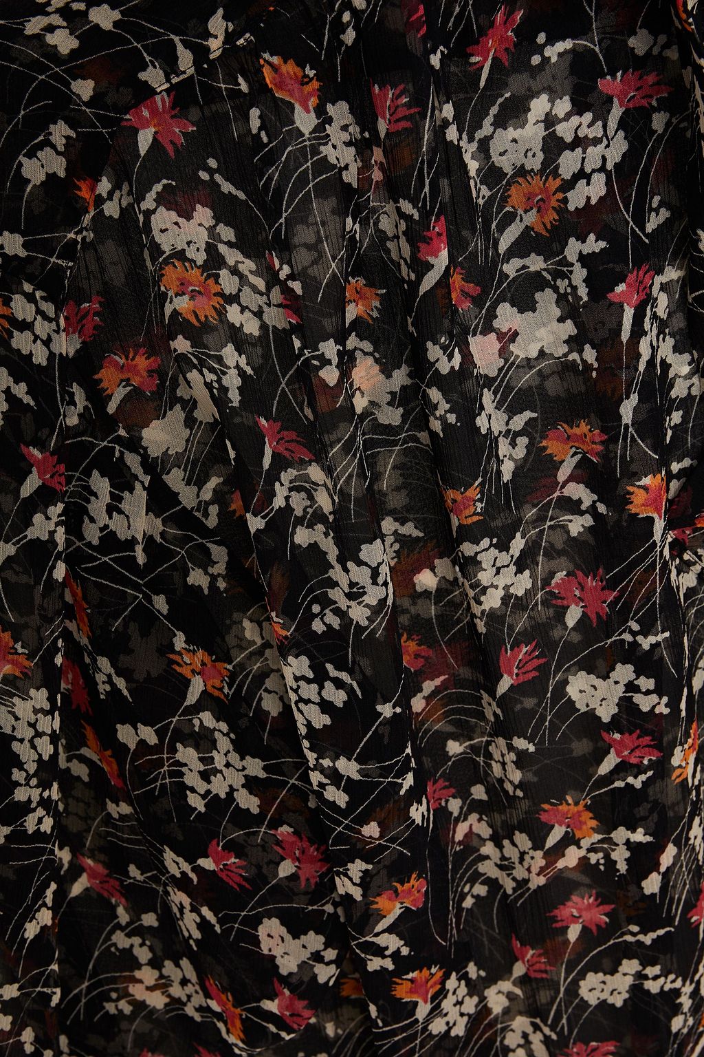 JOIE Maiza ruffled floral-print silk-georgette blouse