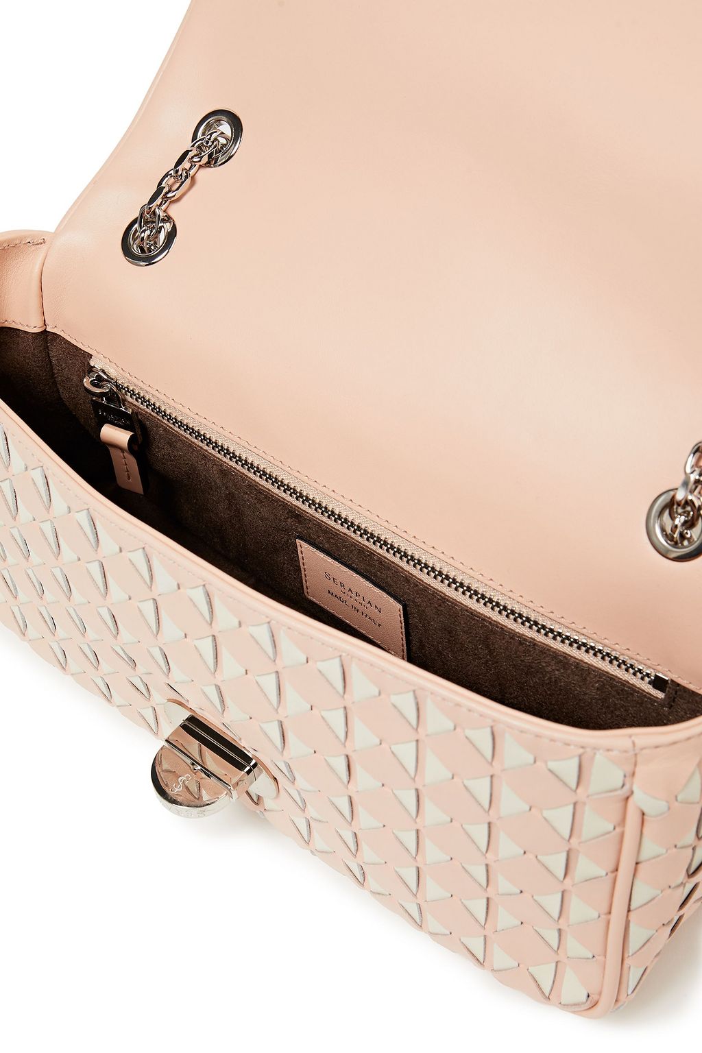 SERAPIAN Mosaico leather shoulder bag
