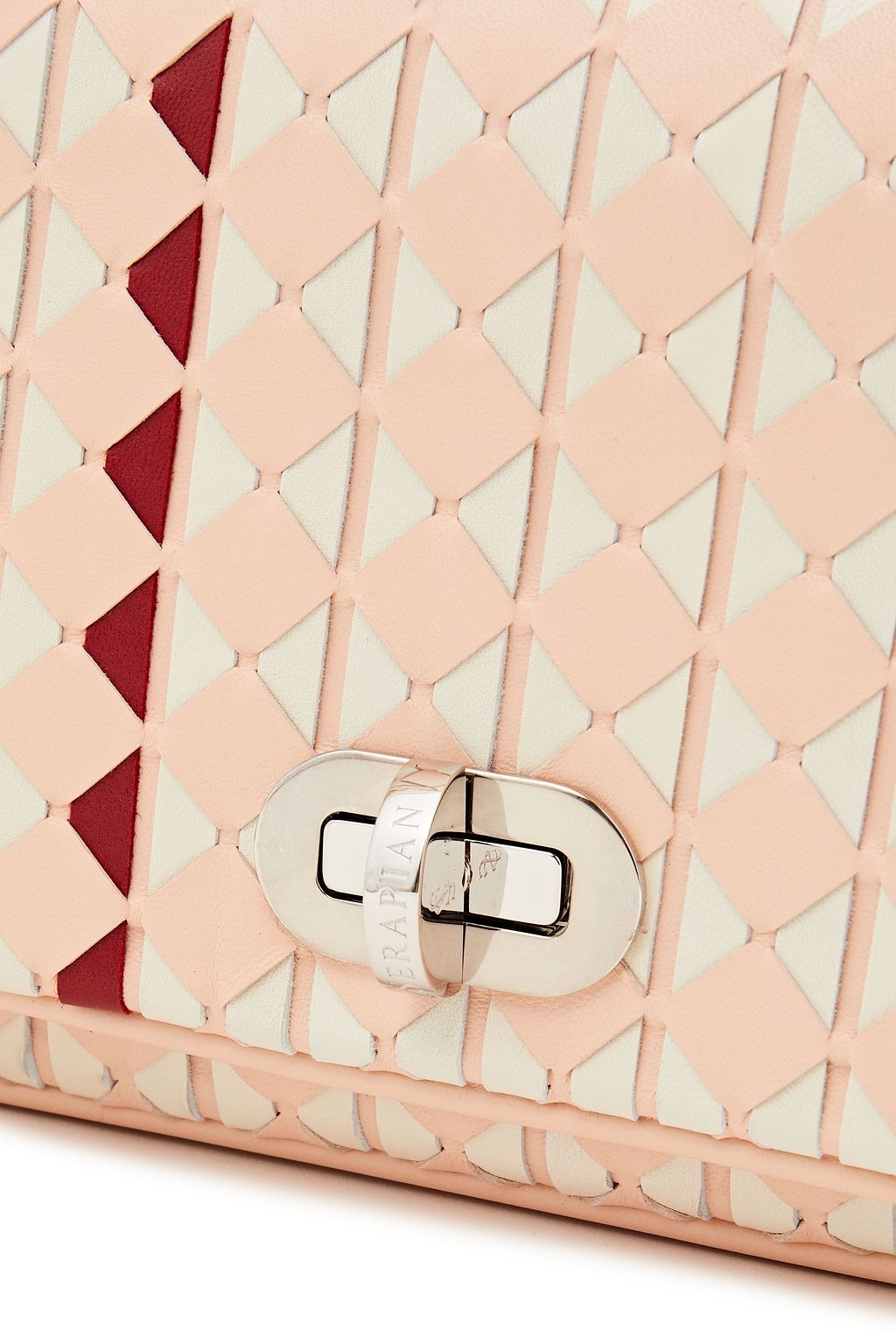 SERAPIAN Mosaico leather shoulder bag