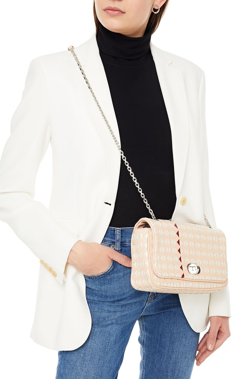 SERAPIAN Mosaico leather shoulder bag