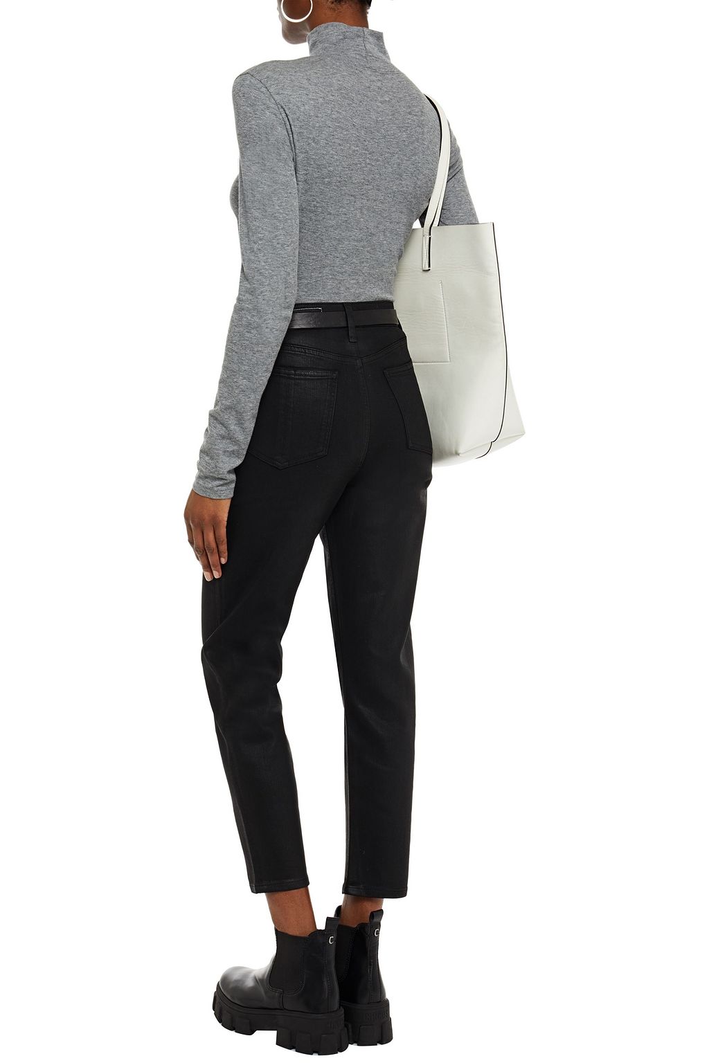 RAG & BONE ハイライズ クロップド スリムレッグ ジーンズ