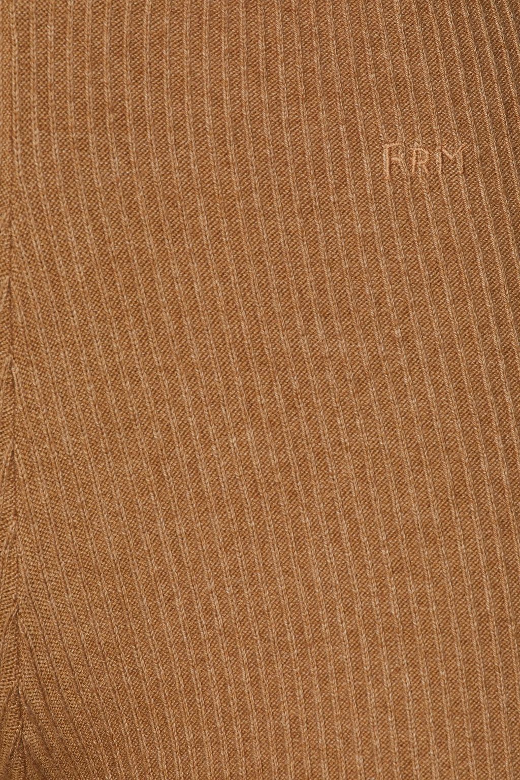 FRAME Ribbed cotton-blend flared pants